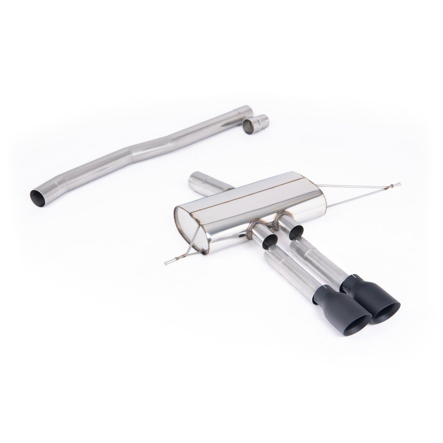 Milltek Sport Non-Resonated Cat-Back Exhaust - Cerakote Black Tips for Mini Cooper F66 (2024–2026)