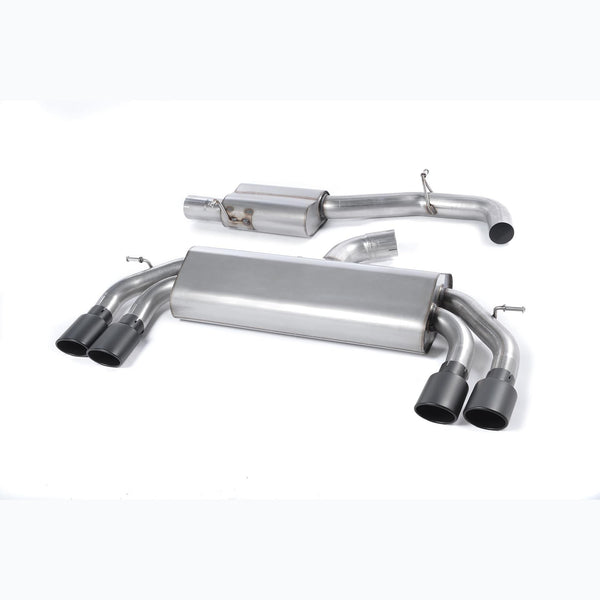 Milltek Sport Resonated Race Cat-Back Exhaust - Cerakote Black Tips for Audi S3 8V (2013–2018)