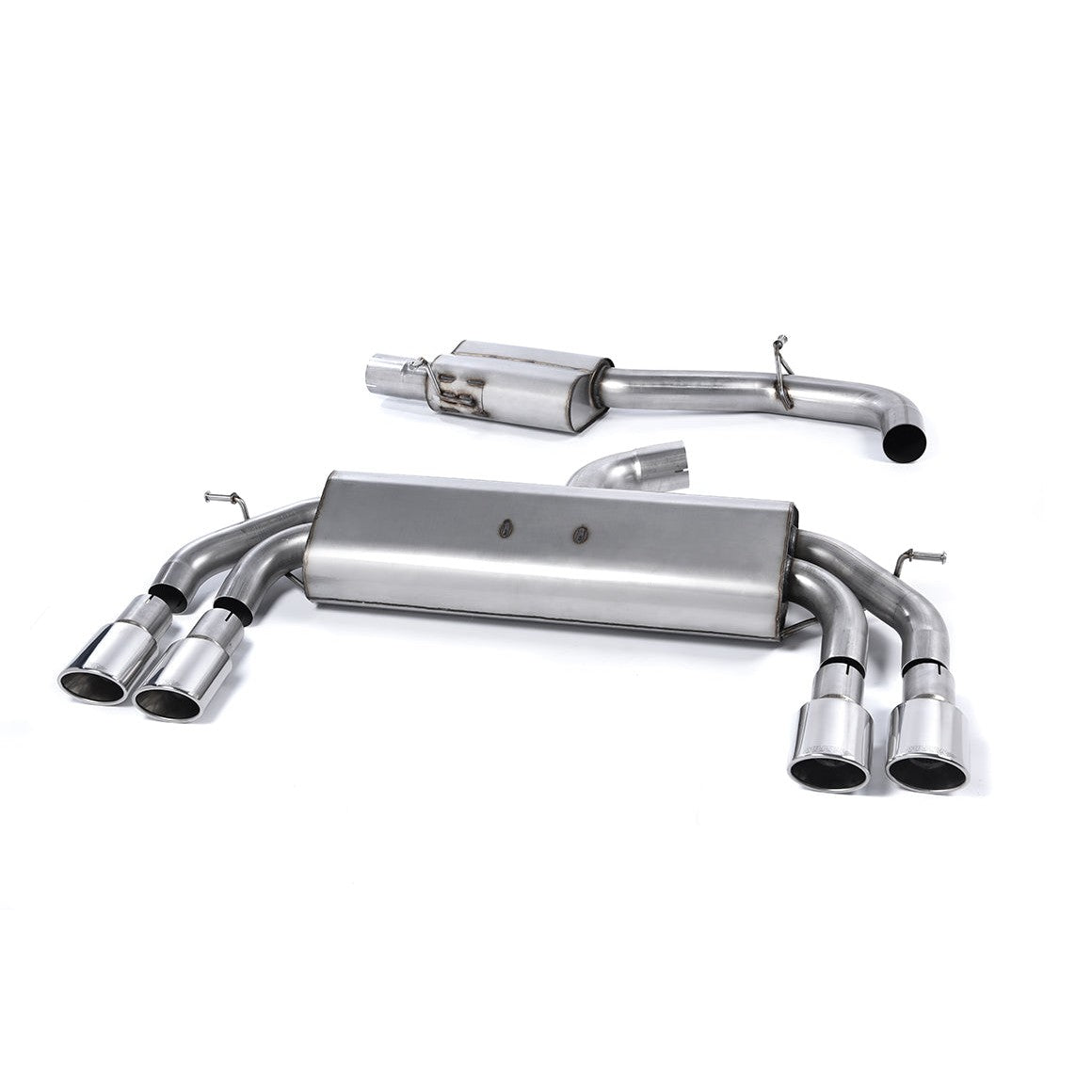Milltek Sport Resonated Race Cat-Back Exhaust Sportback - Polished Tips for Audi S3 8V (2013–2018)