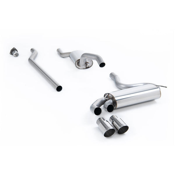 Milltek Sport Resonated Downpipe-Back Exhaust 20V - Polished Tips for Audi UR Quattro Typ 85 (1989–1991)