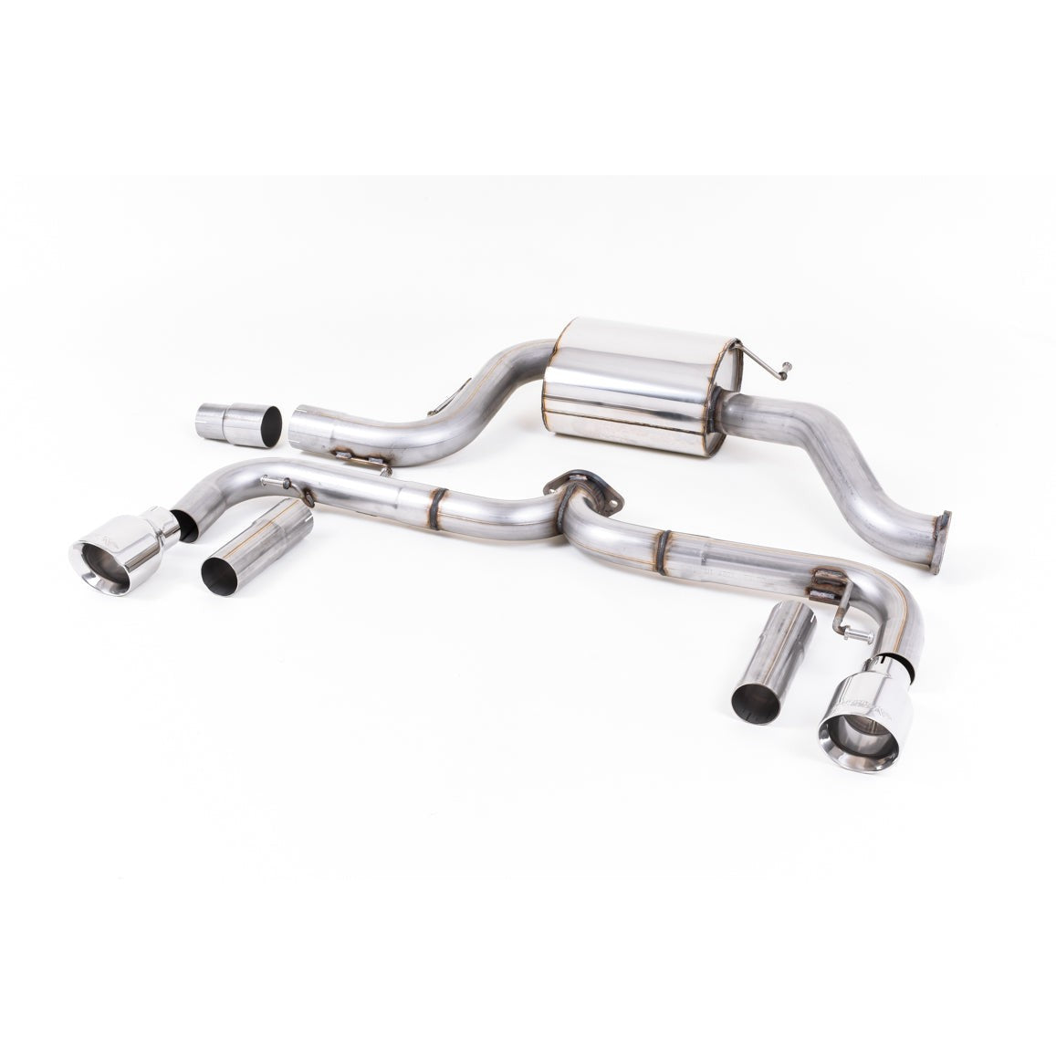Milltek Sport Non-Resonated Cat-Back Exhaust - Polished Tips for Volkswagen Beetle 5C (2011–2015)
