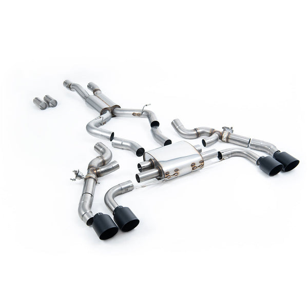 Milltek Sport 80mm OPF/GPF Back System - Cerakote Black Tips for BMW X3 M F97, X4 M F98 (2022–2024)