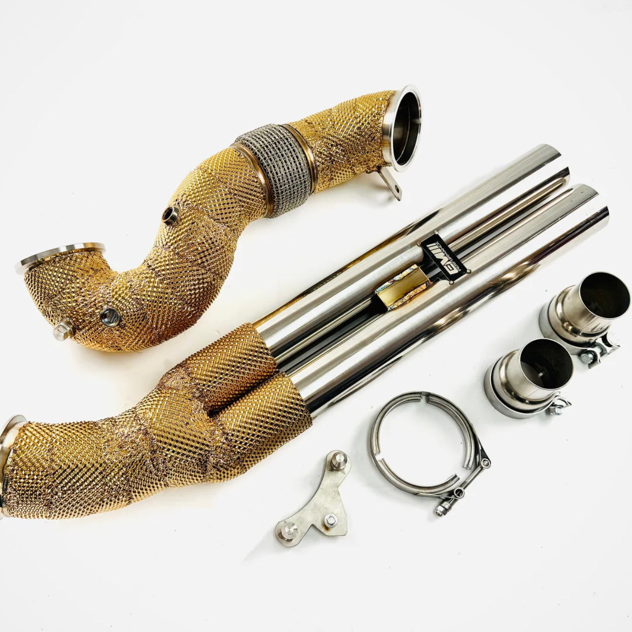 Stainless Steel 4-Inch Catless Downpipe — Audi RS3 (8V/8Y) / TT RS (8S) (2017–2024)
