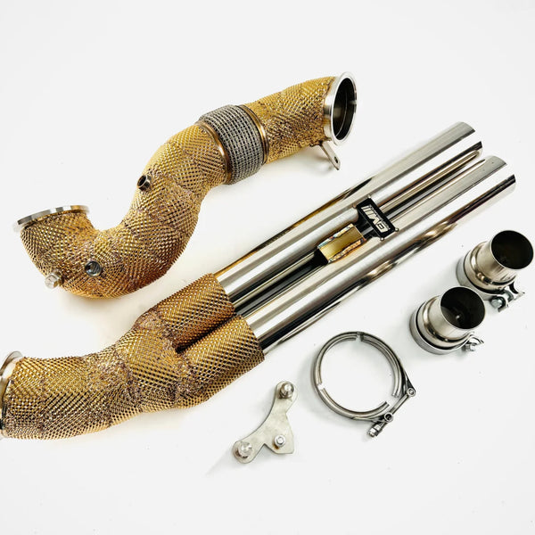 Stainless Steel 4-Inch Catless Downpipe — Audi RS3 (8V/8Y) / TT RS (8S) (2017–2024)