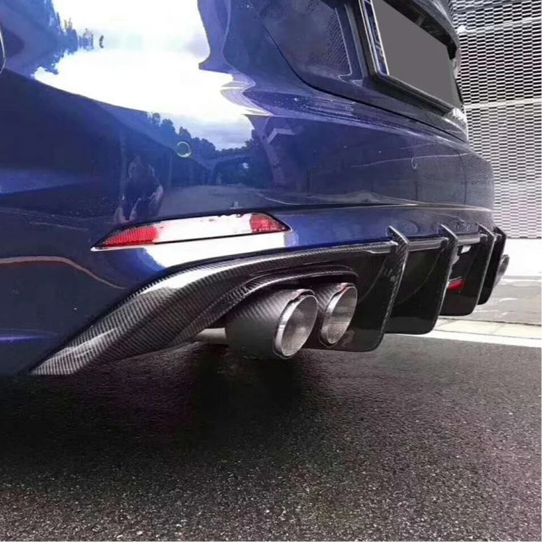 Carbon Fiber Rear Diffuser with LED Light for Audi A5 S-Line / S5 B9 (2017-2020)