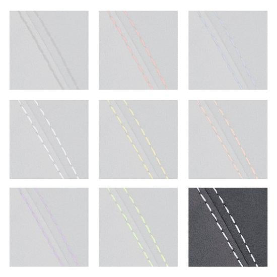 BFI DCT Shift Boot for BMW M2 F87 (2016–2021) - Gray Alcantara - White Stitch