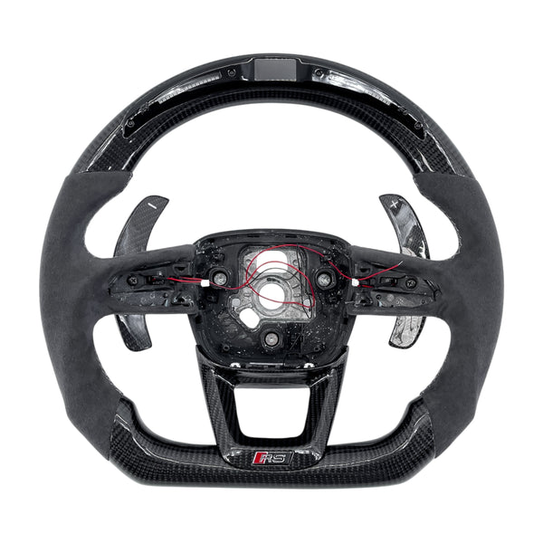 Carbon Fiber Steering Wheel for 2021–2024 Audi A3/S3/RS3 (8Y), A4/S4/RS4 & A5/S5/RS5 (B9.5)