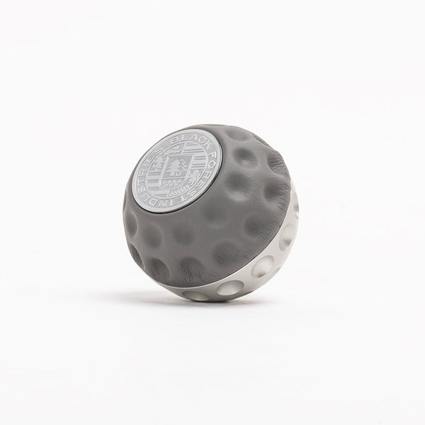 BFI GSB Heavy Weight Shift Knob, Universal - Graphite Gray Napa Leather / Clear Anodized / Metric