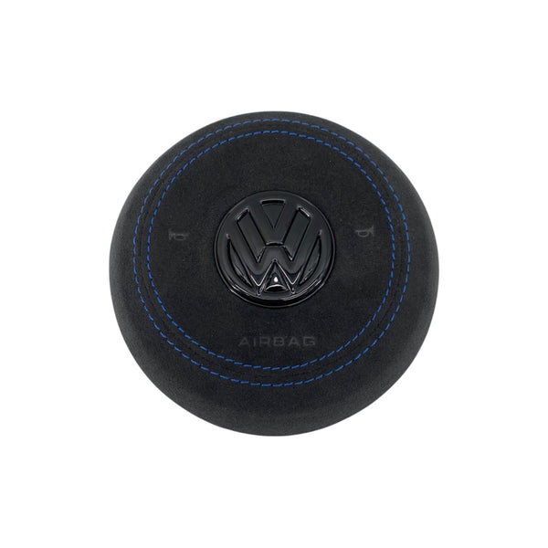Carbon Fiber Steering Wheel with Leather/Alcantara for VW Golf MK7/7.5, Jetta, Tiguan, Scirocco, Polo, T-Roc
