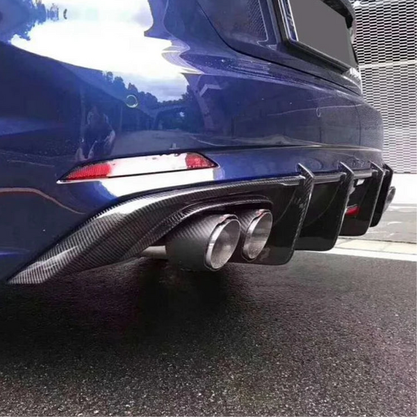 Carbon Fiber Rear Diffuser with LED Light for Audi A5 S-Line / S5 B9 (2017-2020)