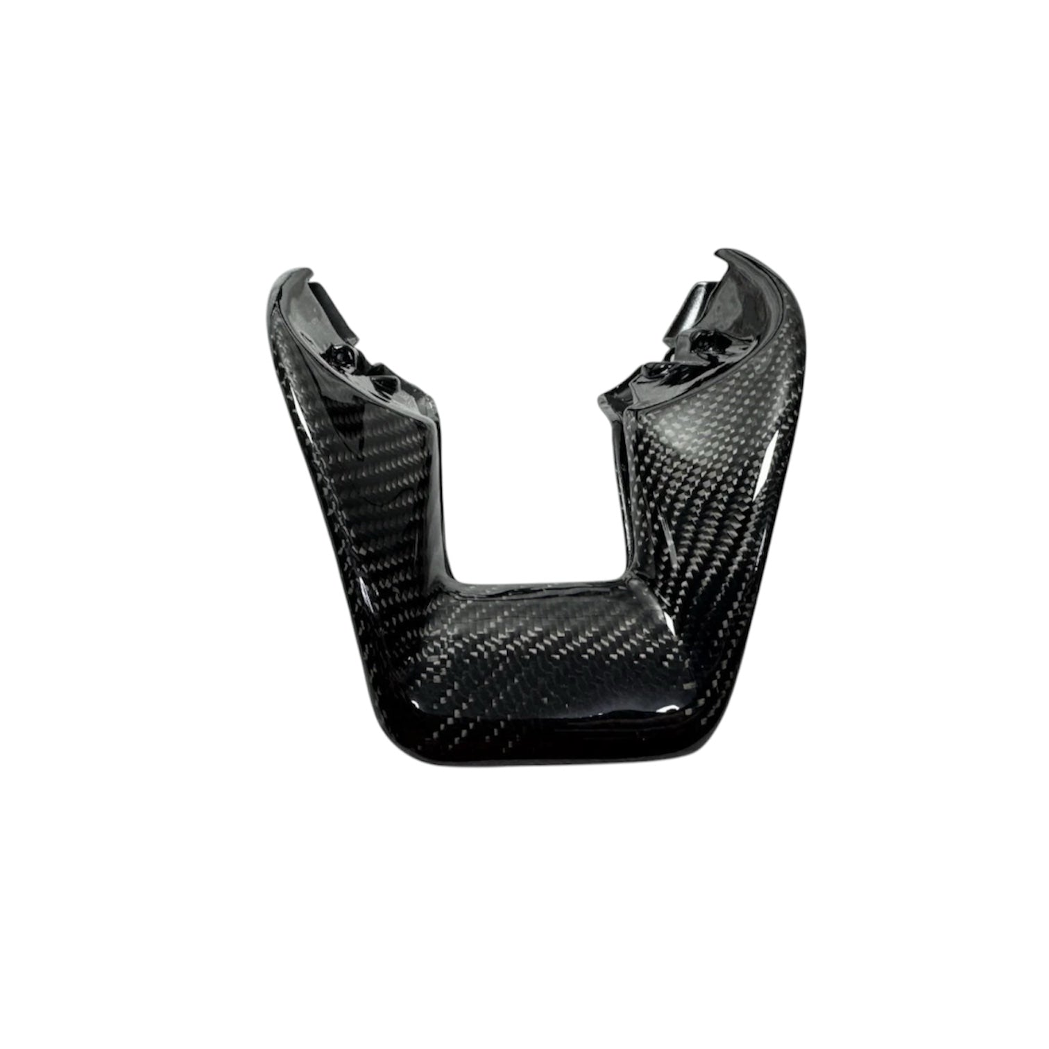 Carbon Fiber Steering Wheel Trim Cover for Mercedes-Benz AMG Models (2015+)