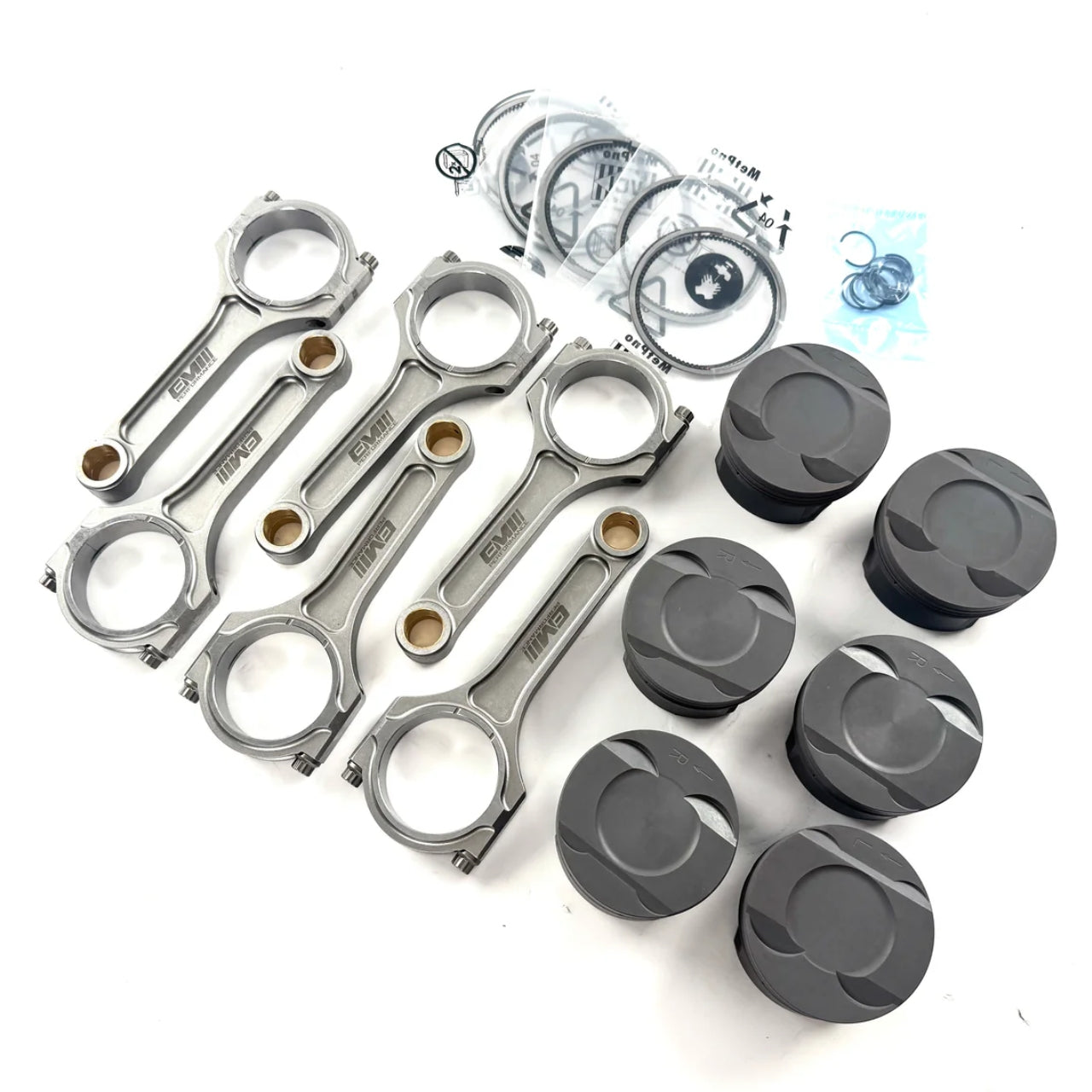 Forged Aluminum Pistons & Connecting Rods Kit — Audi S4 (B9) / RS4 (B9) EA839 3.0T (2018–2025)