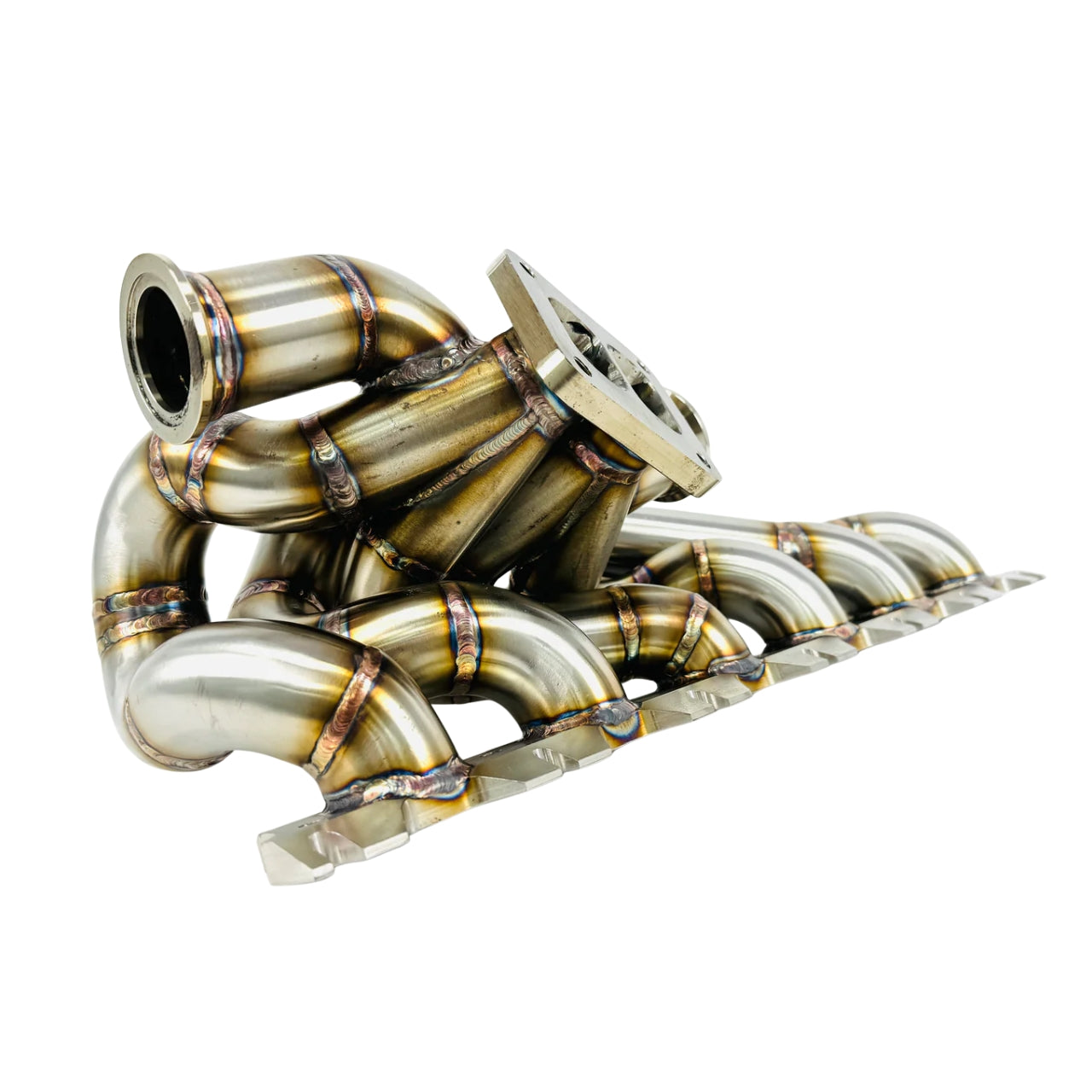 304 Stainless Steel T4 Twin-Scroll Turbo Manifold — BMW B58 F-Series & G-Series (2016–2019)