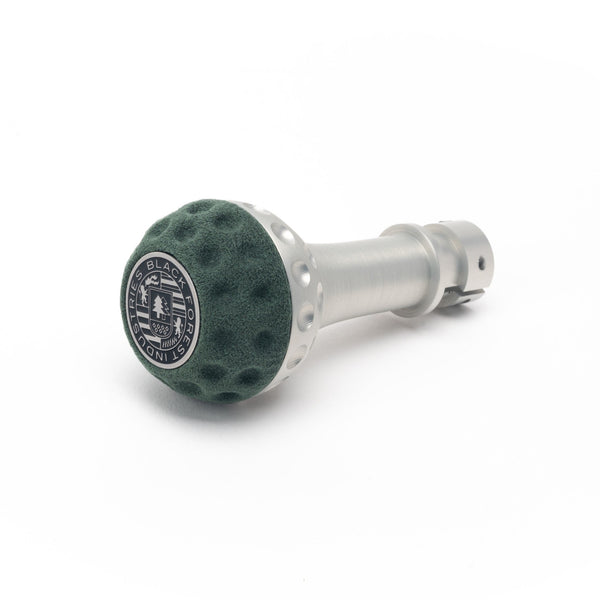 BFI GSB Heavy Weight Shift Knob, Auto / DSG, Golf Ball for Volkswagen Passat, Atlas, Eos, Passat CC & More (1999–2026) - Emerald Green Alcantara / Machined Finish