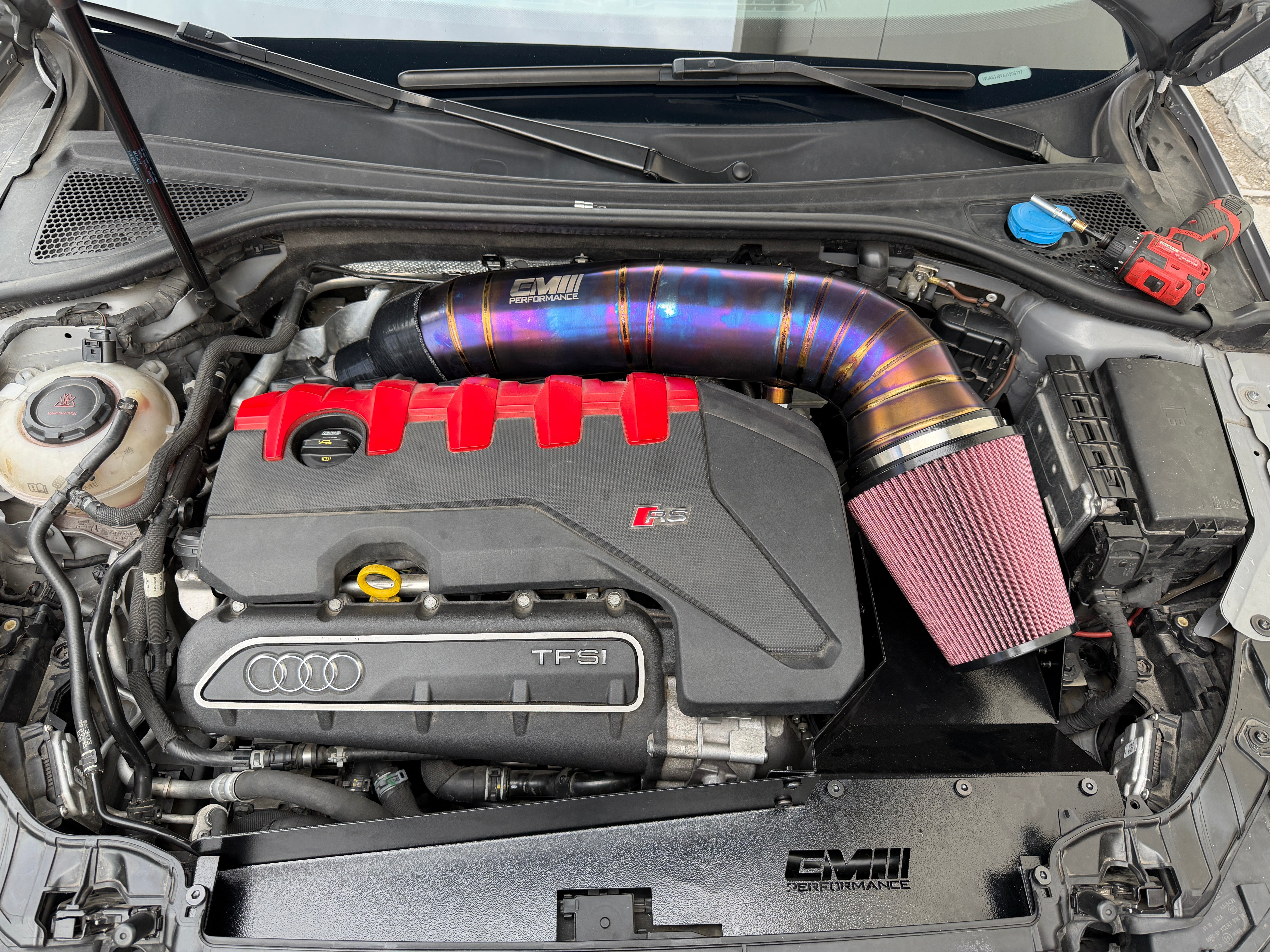 Titanium 5'' Air Intake System with Air Guide - Audi TT RS (8S) / RS3 (8V/8Y) (2017-2023) - Performance Data