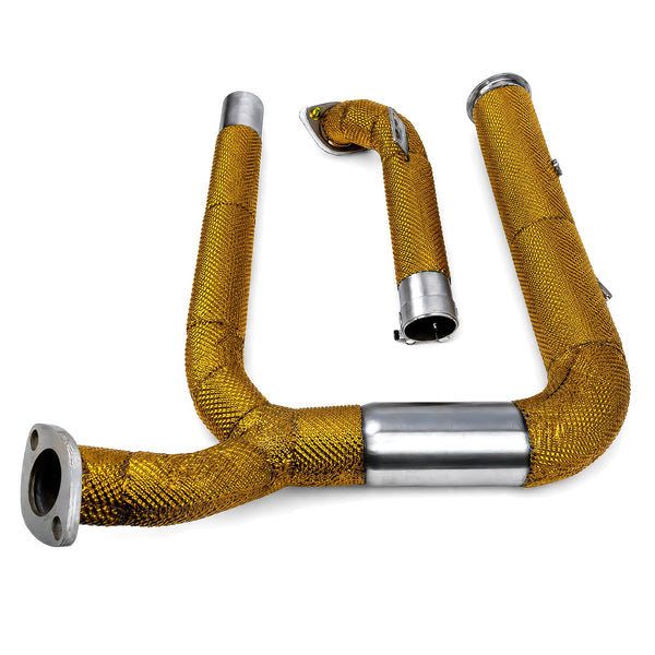 Stainless Steel Performance Downpipe — Porsche 718 Cayman / Boxster (982) (2016–2024)