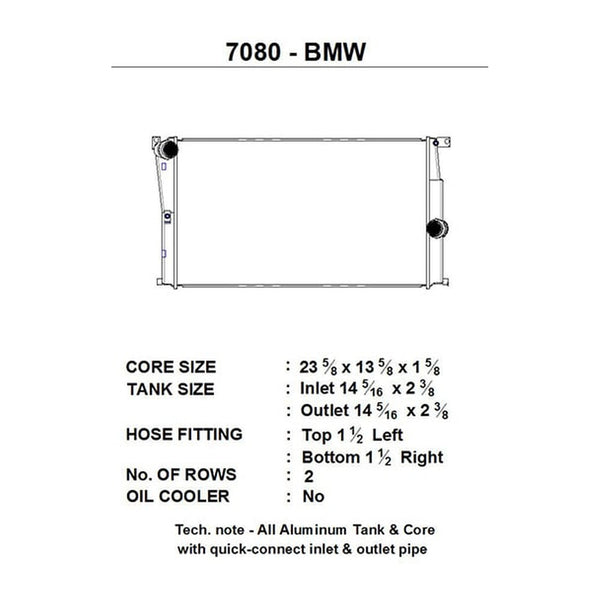 CSF Race Radiator for BMW F2X 1/2-Series / F3X 3/4-Series / i30 (MT)