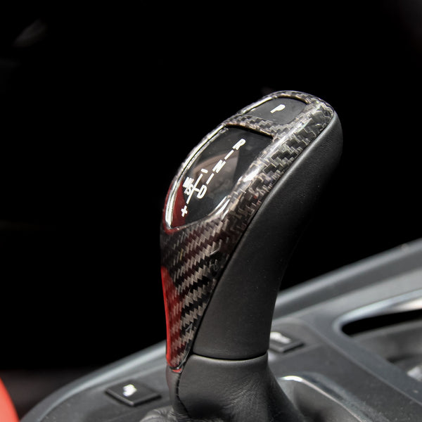Carbon Fiber Gear Shifter Cover for BMW 1 / 2 / 3 / 4 / 6 Series, X Models & i8 (2011-2018) LHD