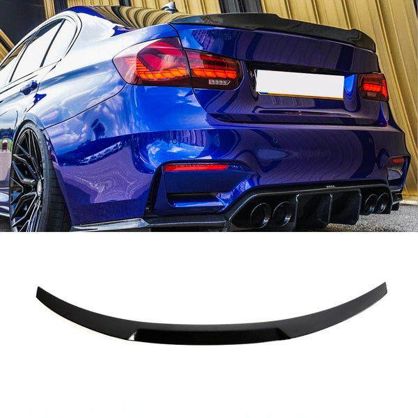 Carbon Fiber Rear Trunk Spoiler Boot Lip for BMW F30/F35/F80 M3 Sedan (2012-2019) - EuroSpeed