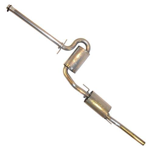Techtonics Tuning Stainless Steel 2.5" Exhaust System with Dual Borla Mufflers (VR6) for Volkswagen Jetta A3 (1993–1999)