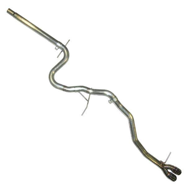 Techtonics Tuning 2.5" Exhaust System without Muffler (1.9L TDI, Dual Exit) for Volkswagen Jetta A5 (2006–2010)