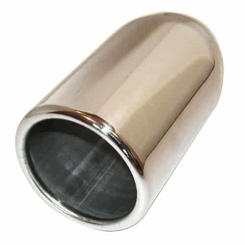 Techtonics Tuning Stainless Steel Exhaust Tip, 3.5" x 6" (2.5" Inlet) - Universal