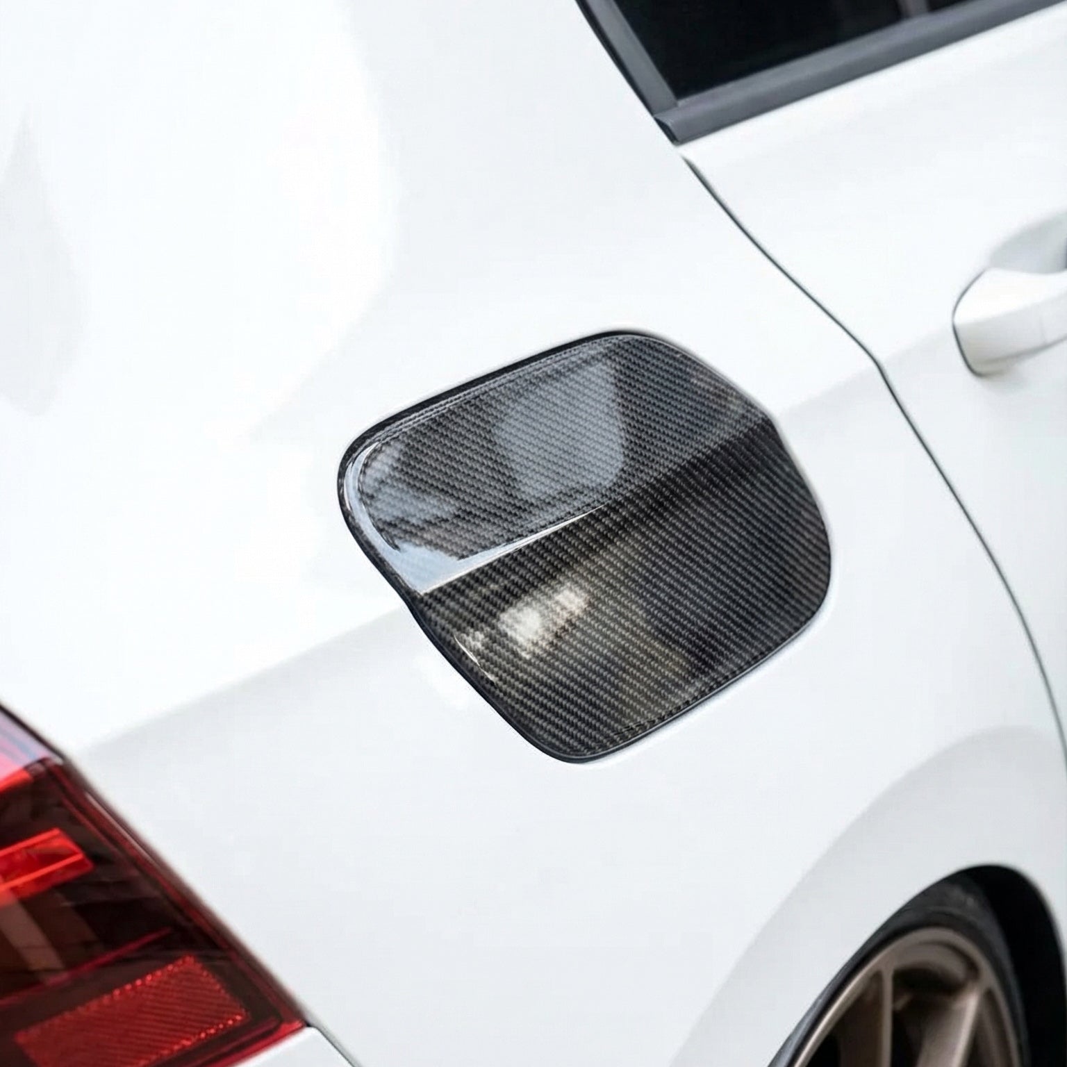Carbon Fiber Fuel Door Cover for Golf MK8 & MK8.5 - EuroSpeed
