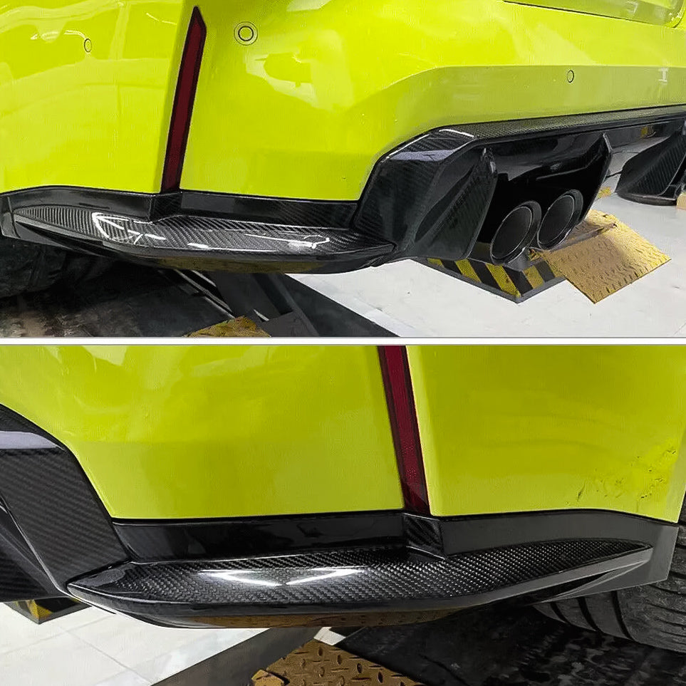 Carbon Fiber Rear Bumper Canard Splitter Flaps for BMW M4 G82 / M4 G83 (2021-2022)