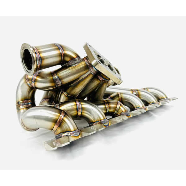 304 Stainless Steel T4 Twin-Scroll Turbo Manifold — BMW B58 F-Series & G-Series (2016–2019)