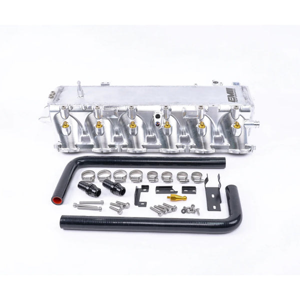 Billet Aluminum Charge Air Cooler Manifold with Titanium Charge Pipe — BMW M240i xDrive (G42) / M340i (G20/G21) / M440i (G22/G23/G26) & Toyota GR Supra (A90/A91) (2018–2020)