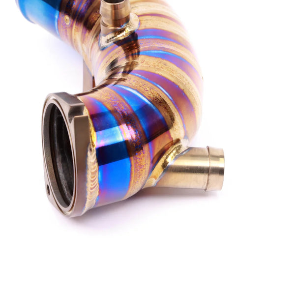 Titanium Turbo Inlet Pipe Upgrade — Audi S4 (B9) / S5 (B9) / SQ5 (B9) / A6 (C8) / A7 (C8) 3.0T (2018–2019)