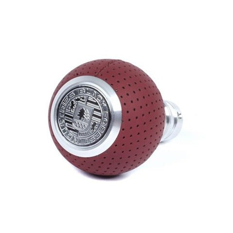 BFI GS2 Heavy Weight Shift Knob, Manual for MINI Cooper, Clubman, Convertible, Roadster & More (2001–2024) - Magma Red Air Leather / Machined Finish