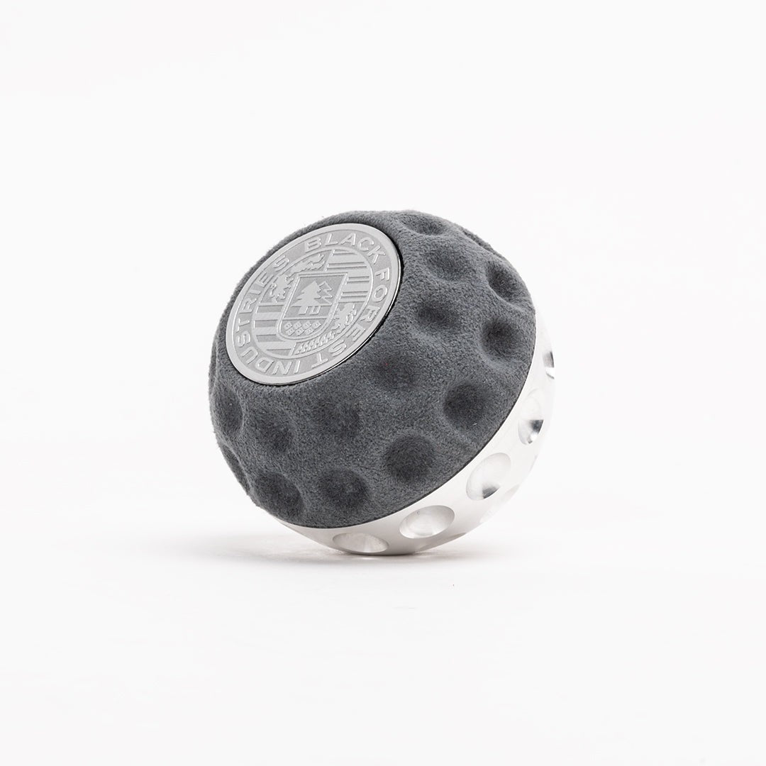 BFI GSB Heavy Weight Shift Knob, CAE Shifter - Gray Alcantara / Machined Finish
