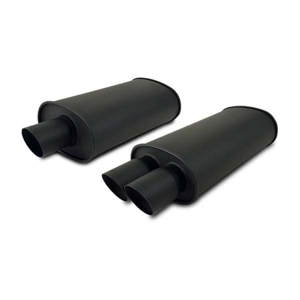 Vibrant Performance Flat Black Universal Muffler