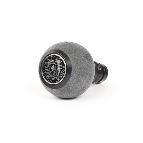 BFI GS2 Heavy Weight Shift Knob, Auto / DSG for BMW 3 Series, Z3, 5 Series, 7 Series & More (1990–2010) - Gray Alcantara / Black Anodized