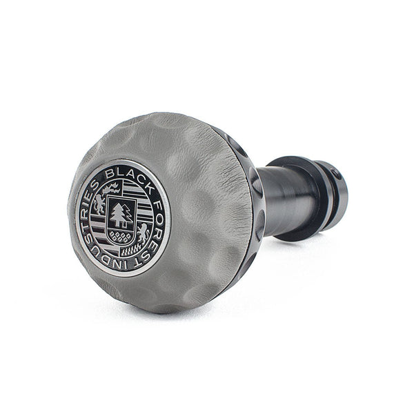 BFI GSB Heavy Weight Shift Knob, Manual, Golf Ball for BMW 6 Series, 3 Series, 8 Series, 5 Series & More (1976–2026) - Graphite Gray Napa Leather / Black Anodized