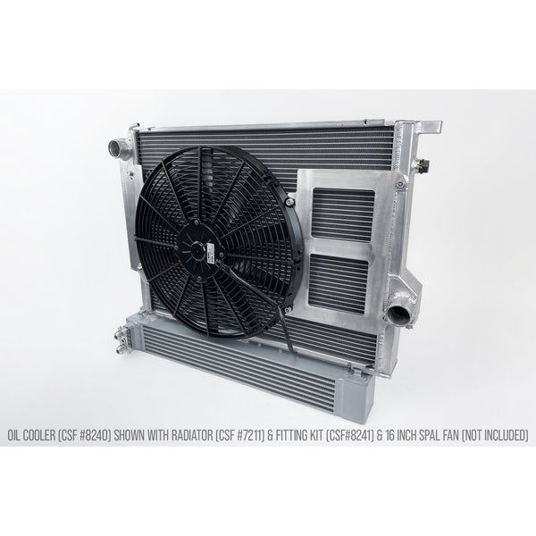 CSF Race Oil Cooler for BMW S54 Swap E36 Oil Cooler -10 AN Fitting Adapter
