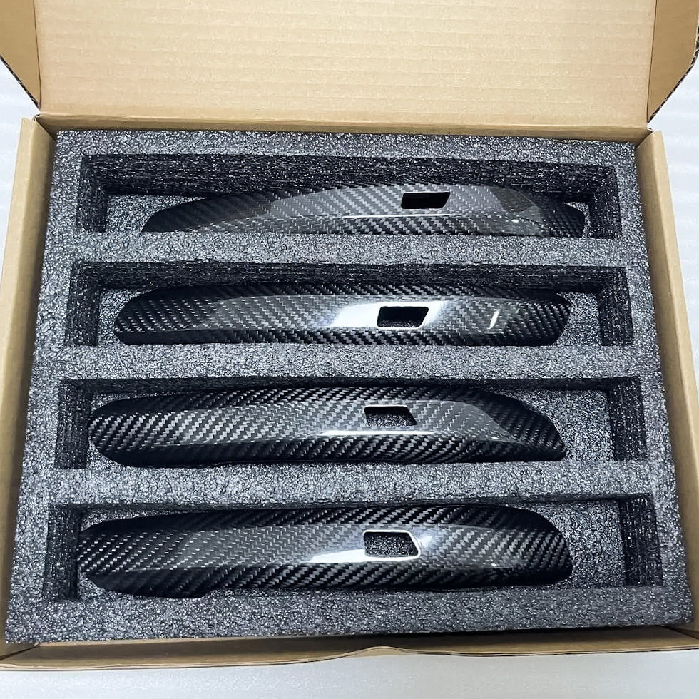 Carbon Fiber Door Handle Covers for Audi A4 B9, S4, RS4, A5, S5, RS5, Q5L (2017-2019)