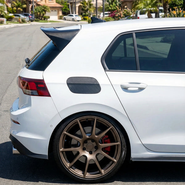 Carbon Fiber Fuel Door Cover for Golf MK8 & MK8.5 - EuroSpeed