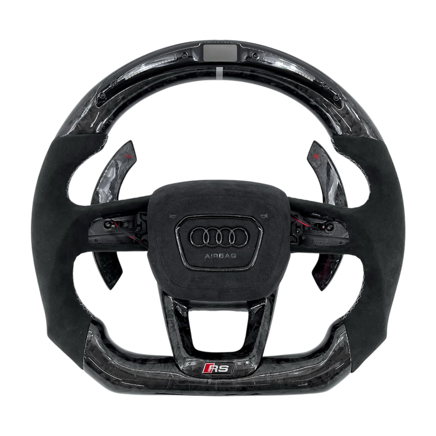 Carbon Fiber Steering Wheel for 2021–2024 Audi A3/S3/RS3 (8Y), A4/S4/RS4 & A5/S5/RS5 (B9.5)
