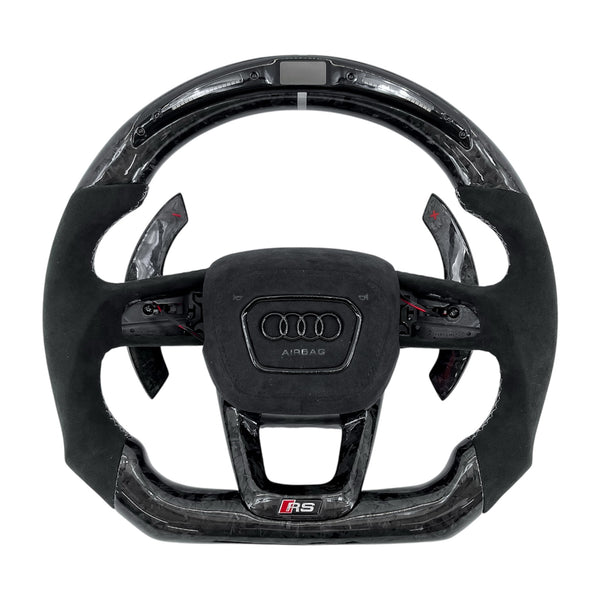 Carbon Fiber Steering Wheel for 2021–2024 Audi A3/S3/RS3 (8Y), A4/S4/RS4 & A5/S5/RS5 (B9.5)