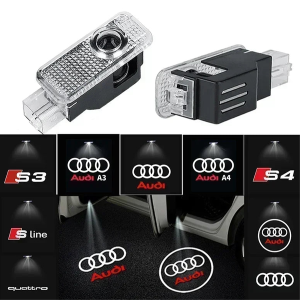 LED Audi Logo Projector Door Welcome Lights (2 Pack) - Audi A1, A3, A4, A5, A6, A7, A8, S3, S4, S5, S6, R8, Q3, Q5, Q7, Q8, TT