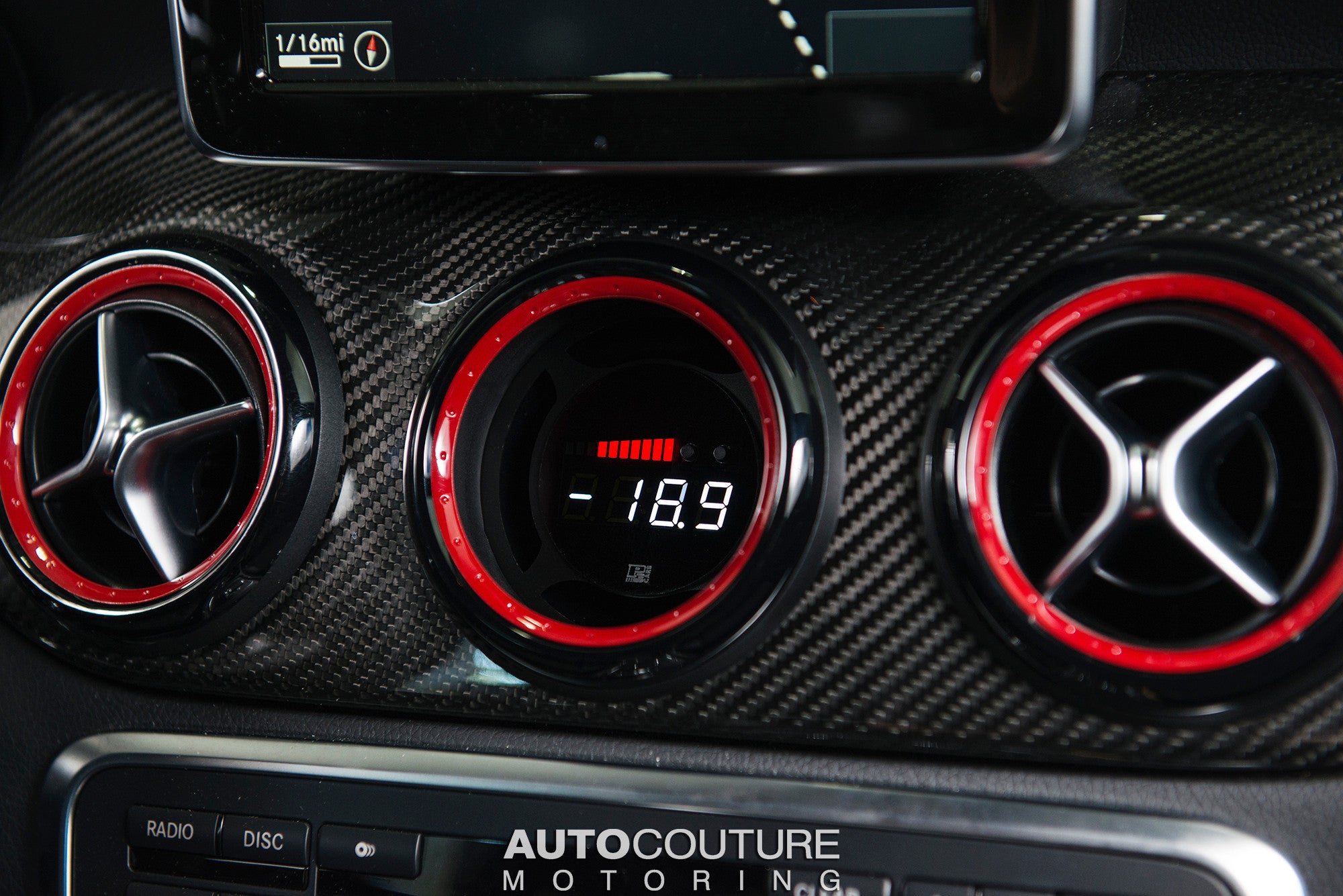 P3 Gauges V3 OBD2 Gauge for Mercedes-Benz CLA C117 / GLA X156 / A-Class W176 (2014–2019)