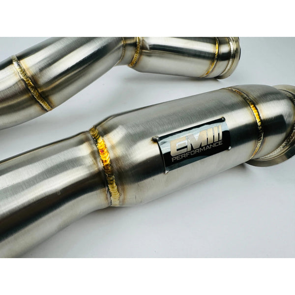304 Stainless Steel High-Flow Catted Downpipes — BMW M2 (G87) / M3 (G80/G81) / M4 (G82/G83) (2021+)