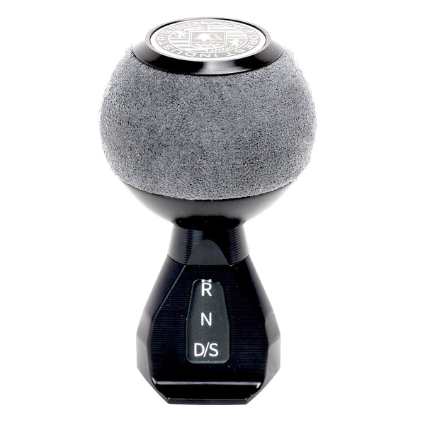 BFI GS2 Heavy Weight Shift Knob, Auto / DSG for Volkswagen Golf MK8 & Atlas Mk1 (2019–2026) - Gray Alcantara / Black Anodized