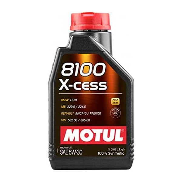Motul 5W30 8100 X-CESS Synthetic Motor Oil - (108944/108946)