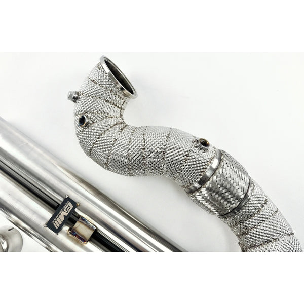 Stainless Steel 4-Inch Catless Downpipe — Audi RS3 (8V/8Y) / TT RS (8S) (2017–2024)