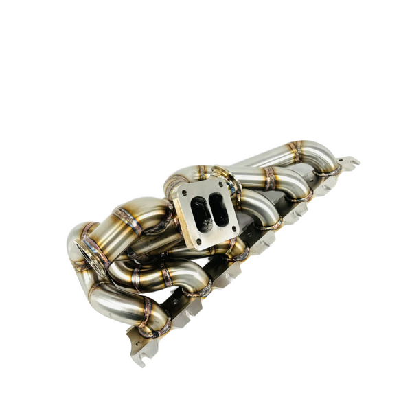 304 Stainless Steel T4 Twin-Scroll Turbo Manifold — BMW B58 F-Series & G-Series (2016–2019)