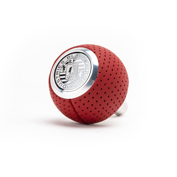 BFI GS2 Heavy Weight Shift Knob for Audi R8 42 / 4S (2006–2024) - Magma Red Air Leather / Machined Finish / V2