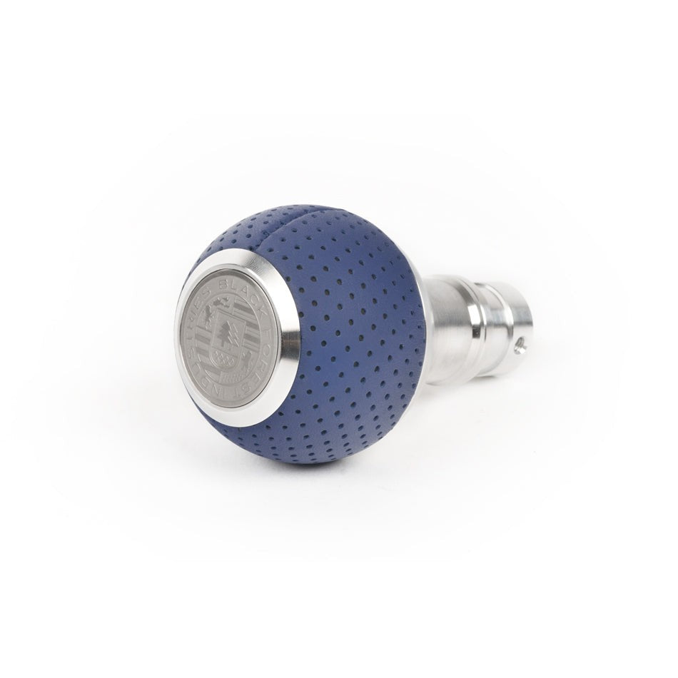 BFI GS2 Heavy Weight Shift Knob for Porsche 911 964 / 997 (1989–2012) - Maritime Blue Air Leather / Machined Finish / 964-993